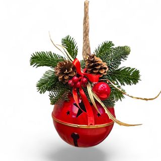 Campana natalizia rossa