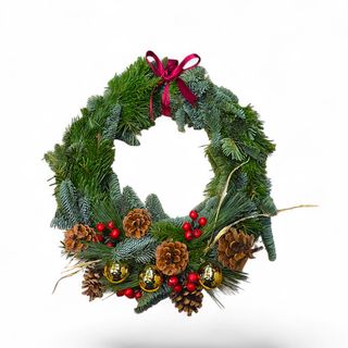 Ghirlanda di pino argentato 