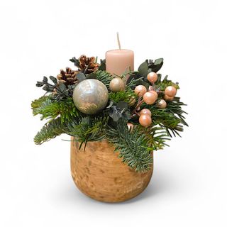 Centrotavola natalizio pink