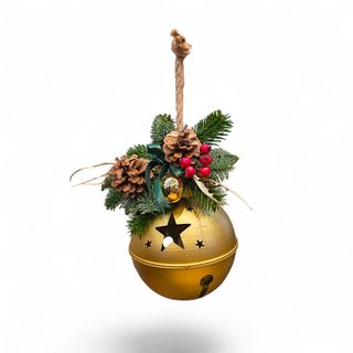 Campana natalizia oro