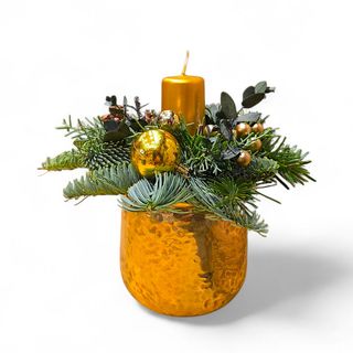 Centrotavola natalizio gold