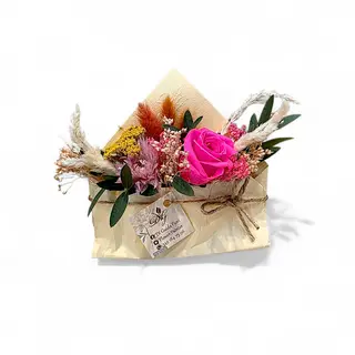Lettera di fiori stabilizzati e secchi - le parole che non ti ho detto 