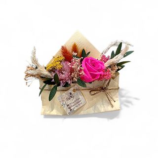 Lettera di fiori stabilizzati e secchi - le parole che non ti ho detto 