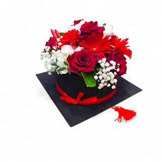 Chapeau avec des fleurs