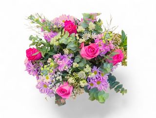 Mixed pink and lilac flowers