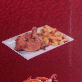 174 Pollo alla griglia con patate menu