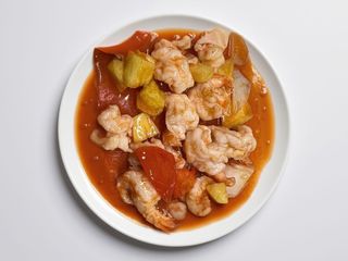 99. Gamberi in salsa agrodolce