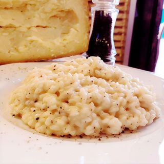 Risotto cacio e pepe