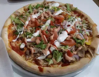 Menu pizza kebab