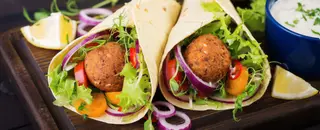 Piadina falafel