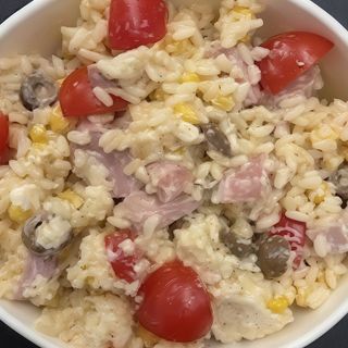 Insalata di riso con wurstel