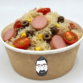 Insalata di riso con wurstel