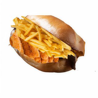 Sticks di pollo e patatine