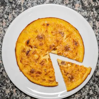 Farinata con parmigiano