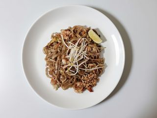 Padthai con gamberetti