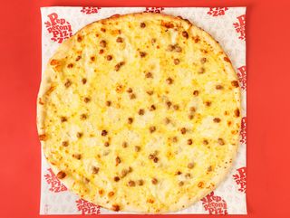 4 formaggi & Salsiccia pizza BIG (6x)