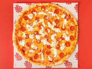 Burrata Parmigiano & Pepperoni pizza BIG (6x)