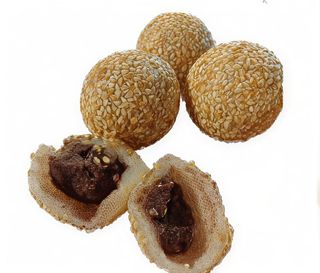 Palline di riso glutinoso con sesamo fritto 5 pezzi