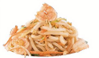 44 Udon saltato con frutti di mare