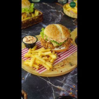 Menù crispy chicken burger