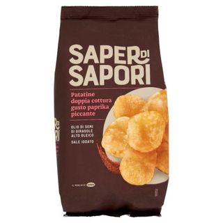 PATATINE DOPPIA COTTURA GUSTO PAPRIKA 130 g.