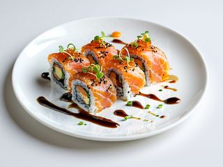 Sushi Jo sake flambé