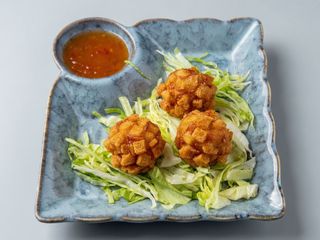 CROUTONS POLPETTE DI PESCE