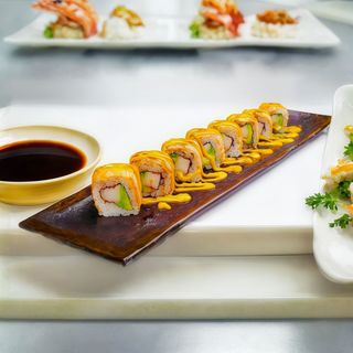 71. Sake flambe roll