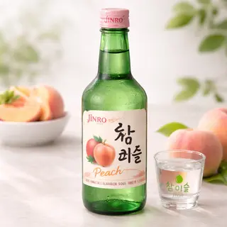 Soju pesca Korean jinro 35 cl
