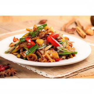 Testa di maiale con peperoni