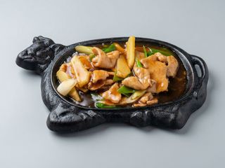 80. Maiale con patate alla piastra