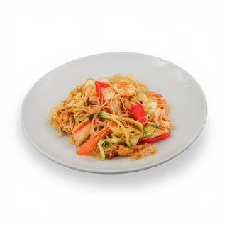 SPAGHETTI DI RISO CON FRUTTI DI MARE