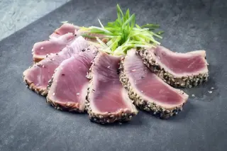 Tataki di tonno agrumi