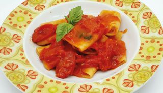Paccheri al pomodorino e basilico
