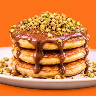 Pancake Nutella e Pistacchio 3pz - Nutella e granella pistacchio