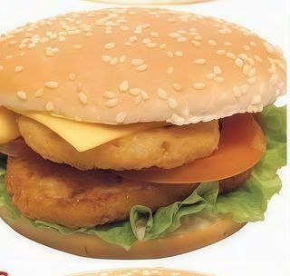 Veggie special burger Menu