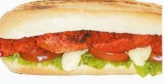 Grill tikka baguette Menu