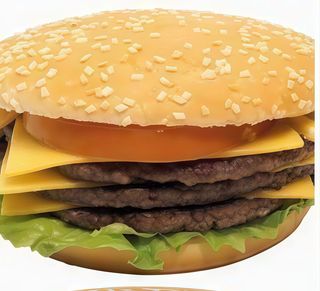 Triplo cheese burger Menu