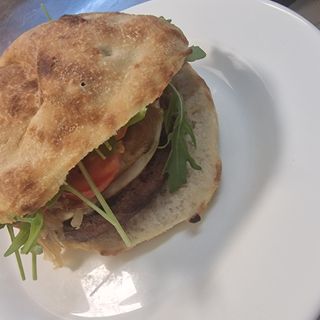 Paposcia con hamburger di maialino nero d'Abruzzo 220 g