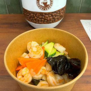 58. Gamberi con verdure