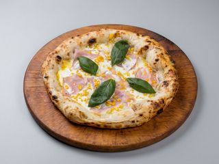 Prosciutto cotto, panna e mais