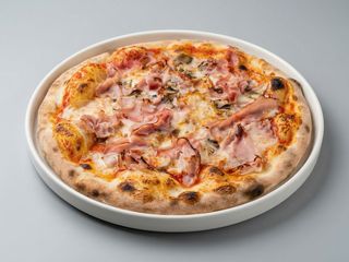 Cotto e funghi