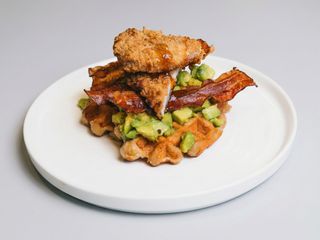 Chicken fried waffle