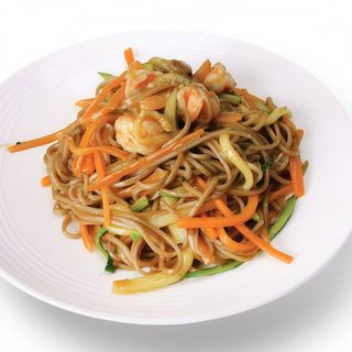 324. Spaghetti saltati con gamberi