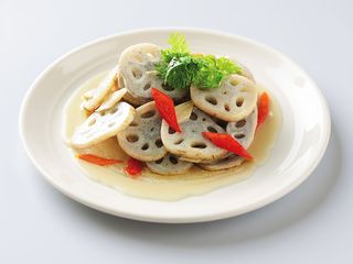 Radice di loto saltata