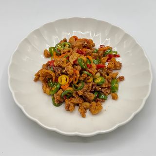 Pollo croccante ai peperoncini