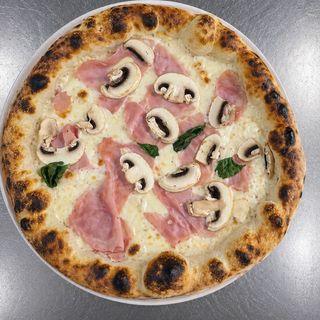 Cotto e funghi