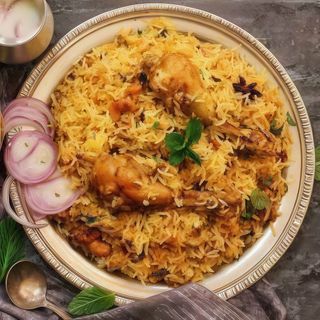 56. Chicken biryani