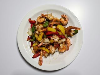 gamberi al sale e pepe