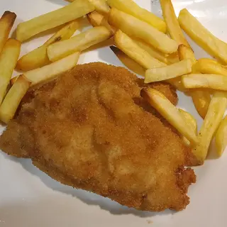 Lubiascha con patatine 
